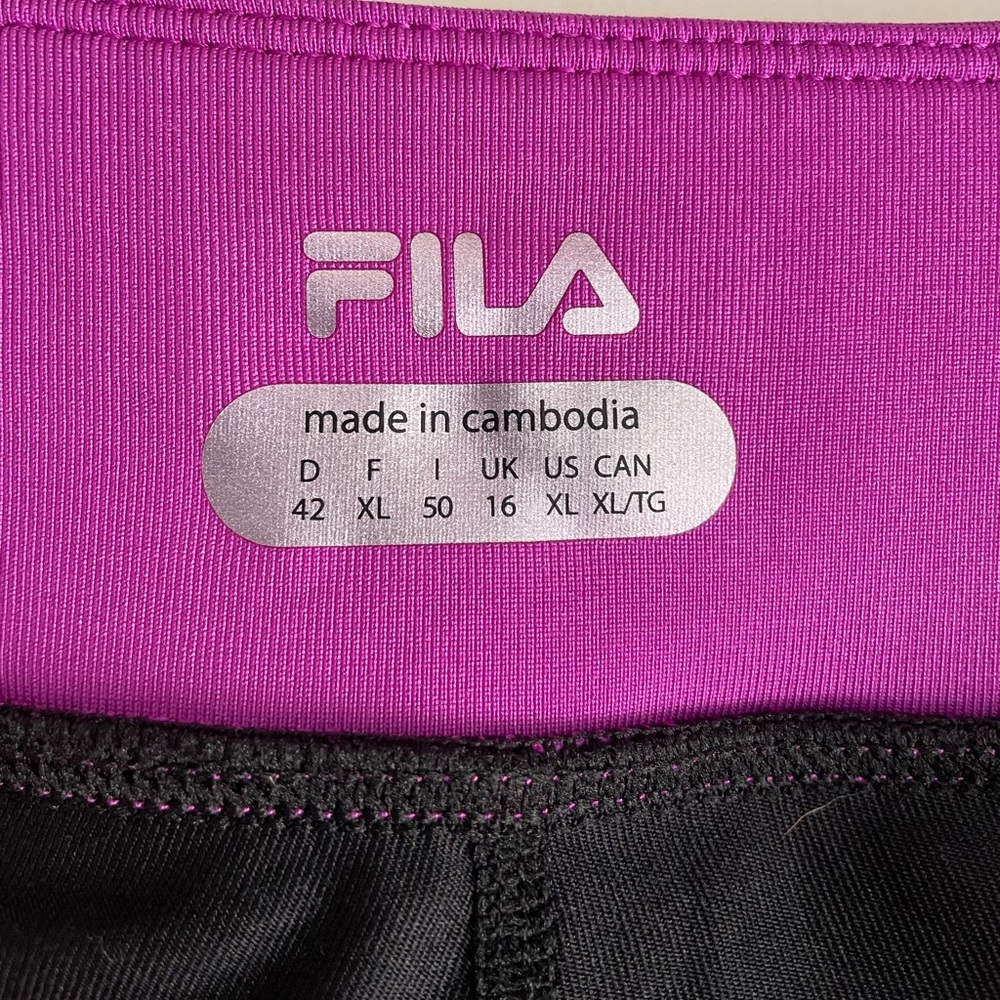 Fila Black Athletic Tennis Skirt with Attached Shorts Size XL - Picture 5 of 5